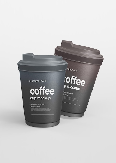 Modelo de taza de café - Presentación moderna y realista