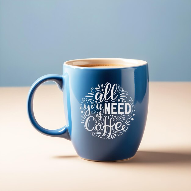 PSD modelo de taza de café