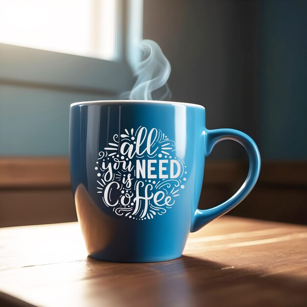 PSD modelo de taza de café