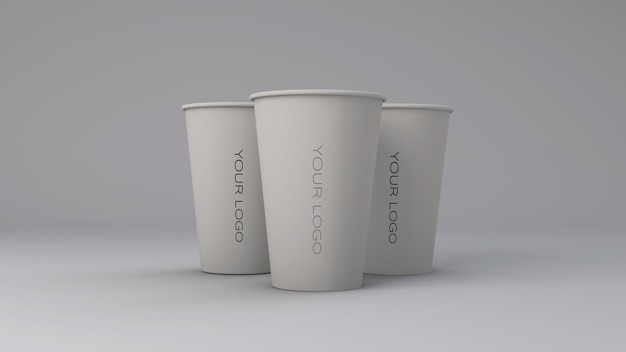 Modelo de taza de papel de café de primera calidad