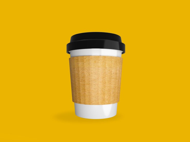 PSD modelo de taza de papel