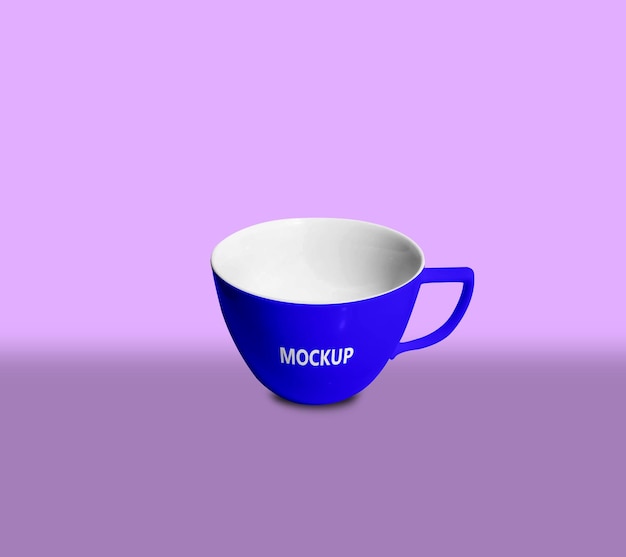 Modelo de taza de té y taza de café