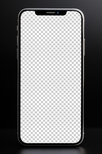 Modelo de teléfono inteligente con pantalla transparente