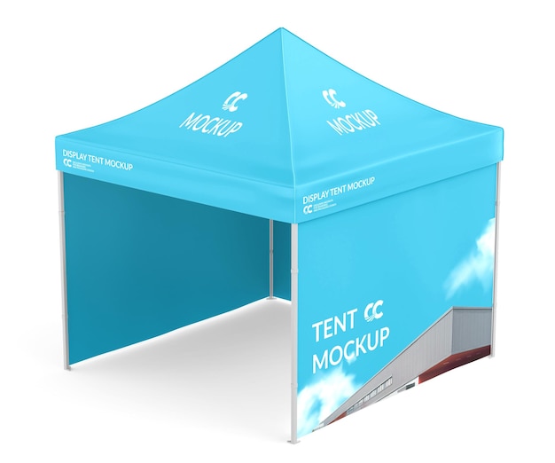 Modelo de tienda de campaña para exhibición publicitaria