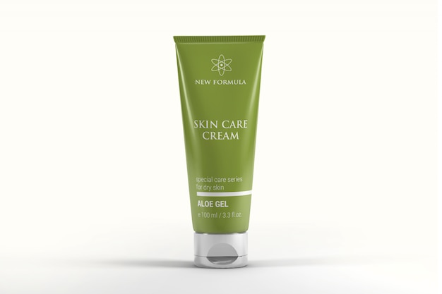 Modelo de tubo cosmético