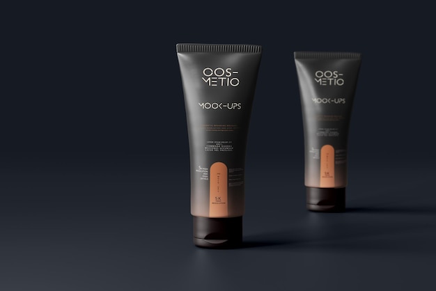 Modelo de tubo de crema cosmética