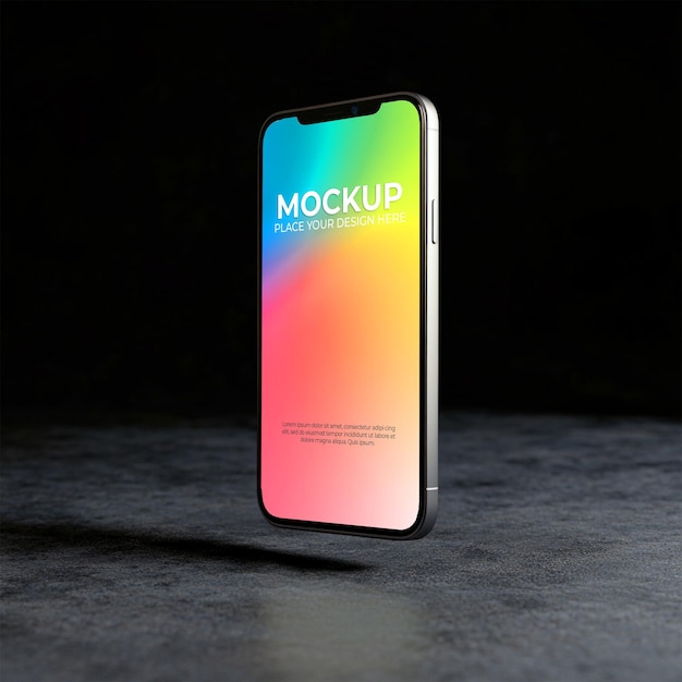 Un modelo vibrante de teléfono inteligente con un diseño colorido