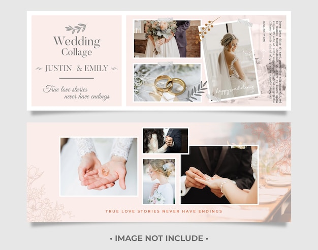 MODELO VINTAGE DE COLAGEM DE CASAMENTO