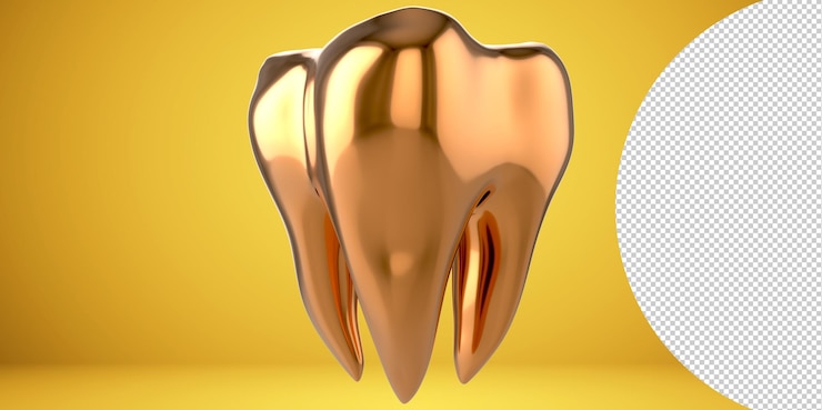 PSD modelos 3d como concepto de examen dental, salud e higiene dental. representación 3d