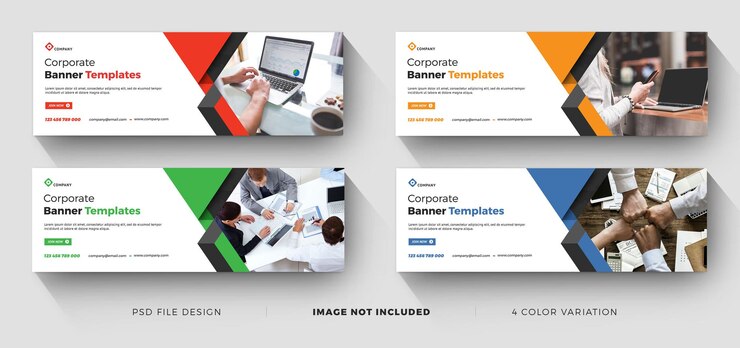 Modelos de banner profissional criativo para negócios corporativos