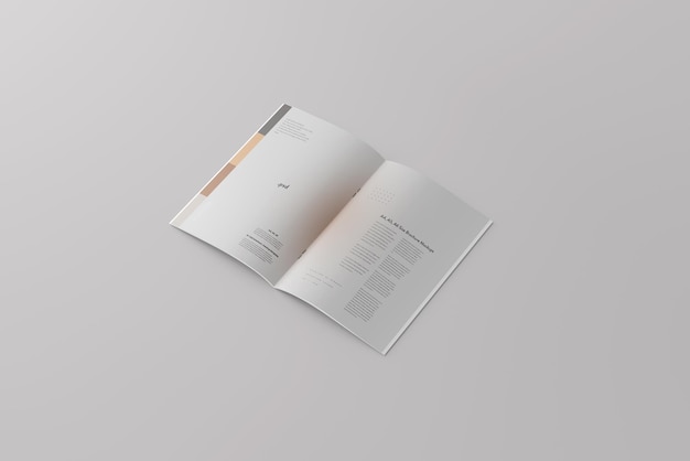 Modelos de brochura de várias páginas com dobra dupla