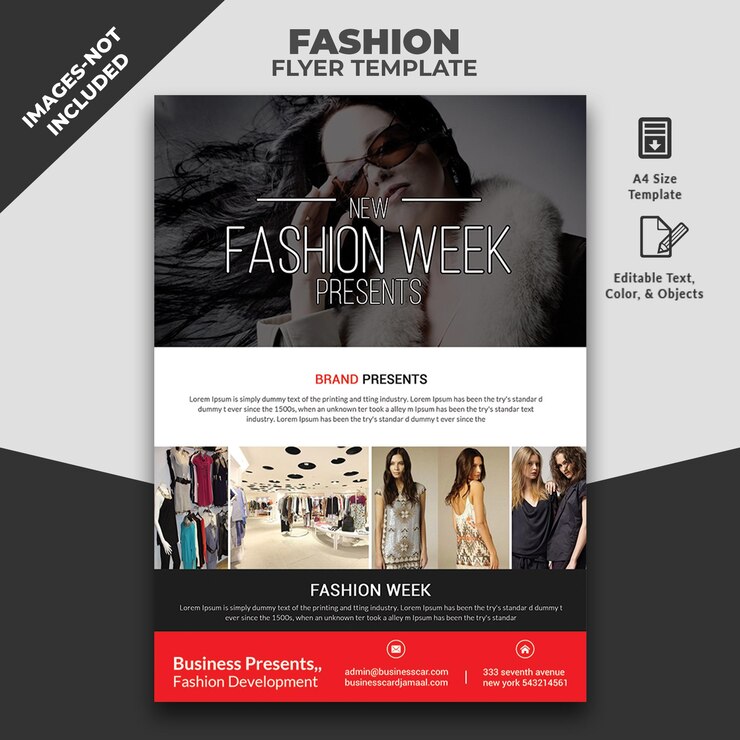 PSD modelos de folheto de moda