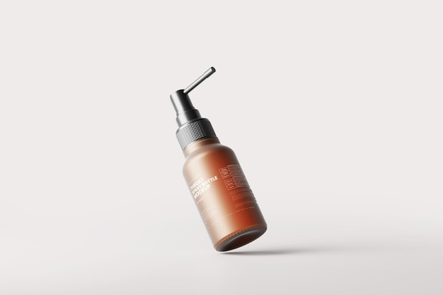 Modelos de garrafa de spray de vidro âmbar fosco