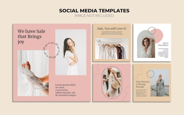 Modelos de Postagem de Negócios Online no Instagram