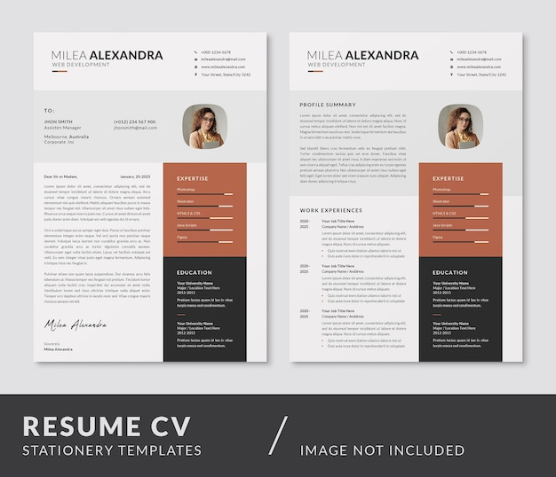 Modelos de PSD de Design de Currículo CV