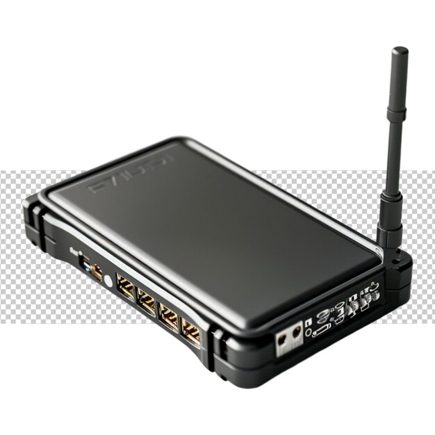modem internet wifi wlan dans un fond blanc isolé