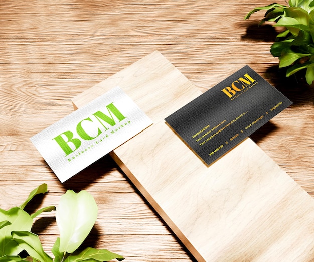 Modern and Minimalist Business Card Mockup