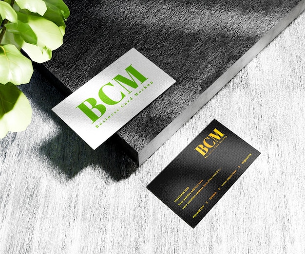 Modern and Minimalist Business Card Mockup