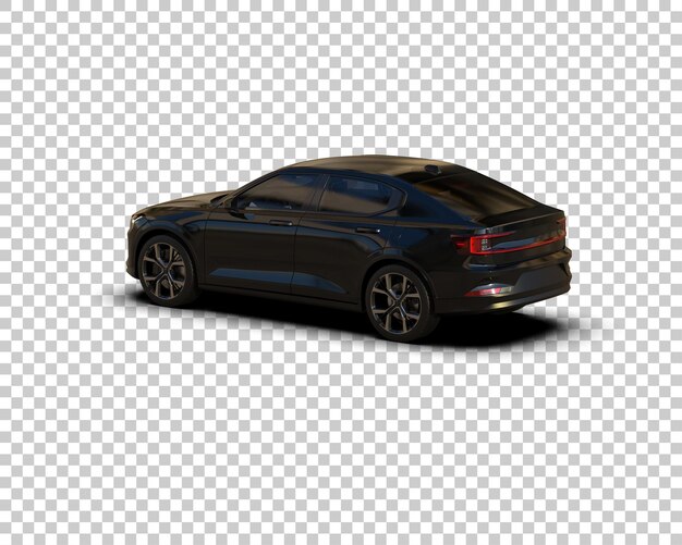 modern car isolated on background 3d rendering illustration