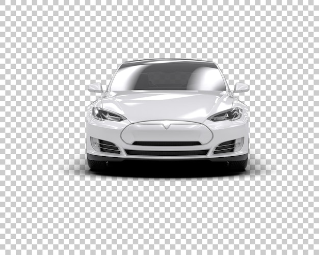 modern car isolated on background 3d rendering illustration
