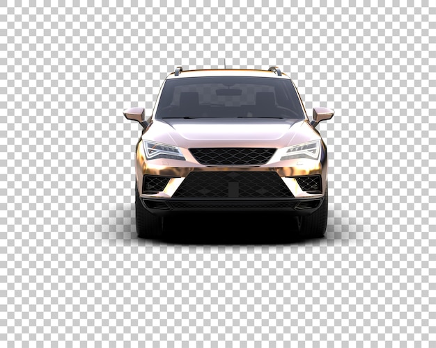 modern car isolated on background 3d rendering illustration