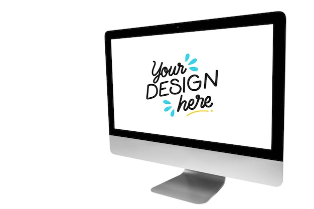 Modern Computer Monitor Mockup for Digital Display