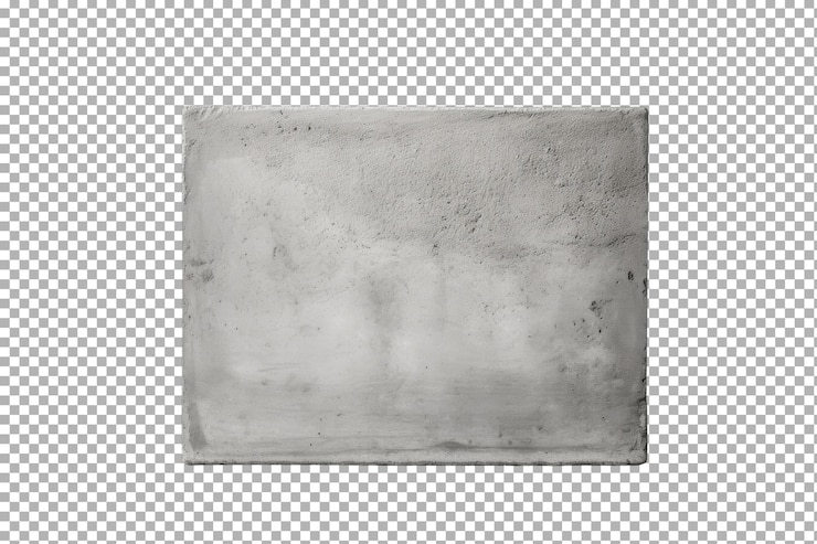 PSD modern concrete slab on a clean surface showcasing minimalist design principles and industrial aesthetic with subtle texture