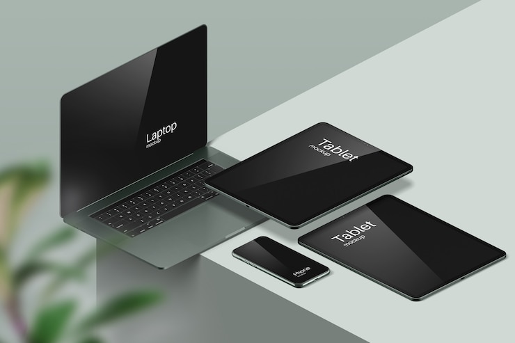 PSD modern devices mockup