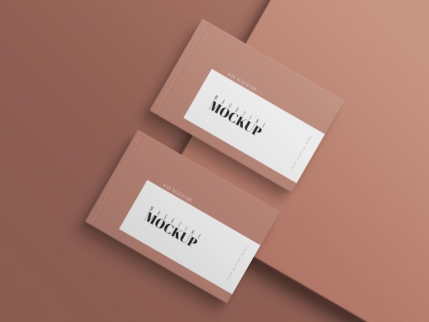 Modern Double Magazine Mockup
