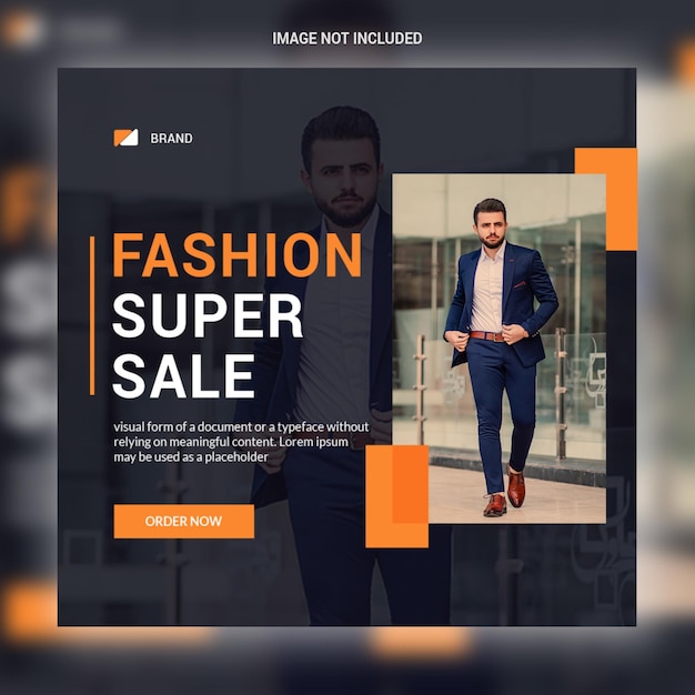 PSD modern fashion instagram-post