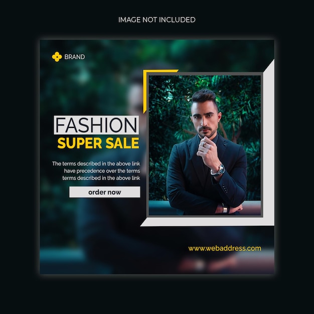 PSD modern fashion instagram-post