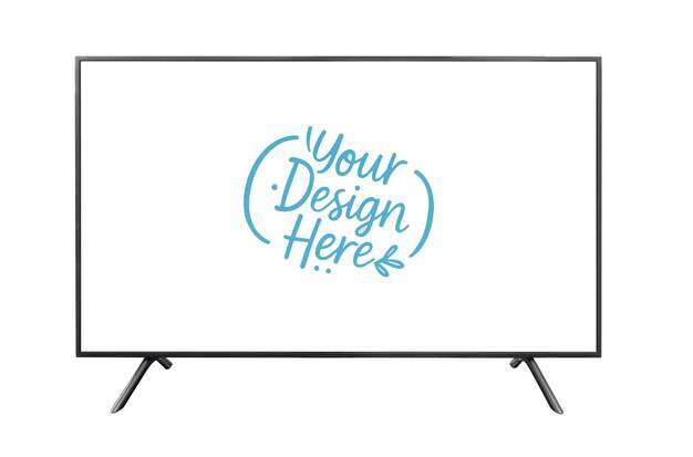 Modern Flat Screen Television with Custom Display