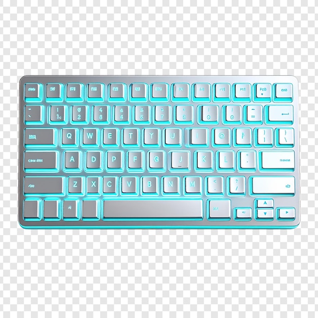 Modern light up keyboard image for technology articles or product catalogs