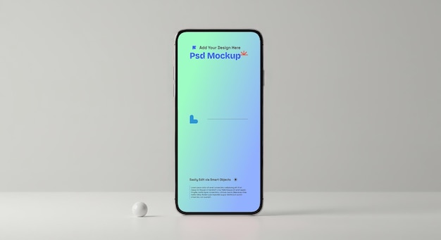 Modern Minimalist Device Mockup with Centered Composition and Studio Lighting 4K Fully Editable