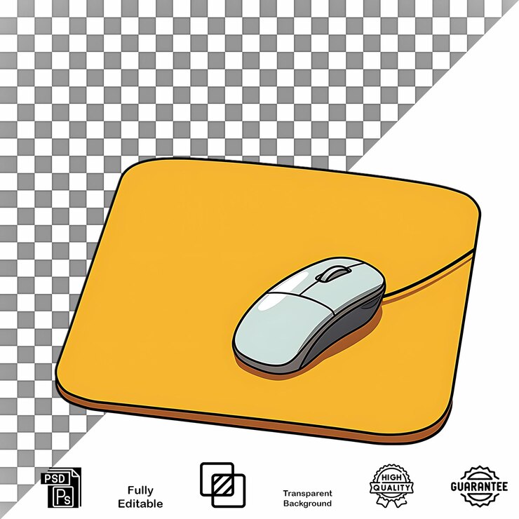 PSD modern mouse pad high quality editable psd and transparent background