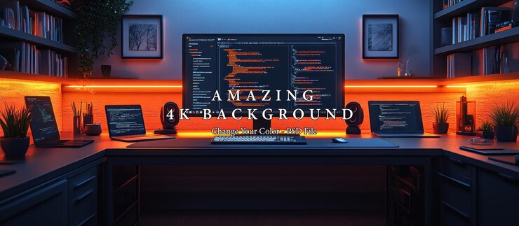 PSD modern programmers workspace