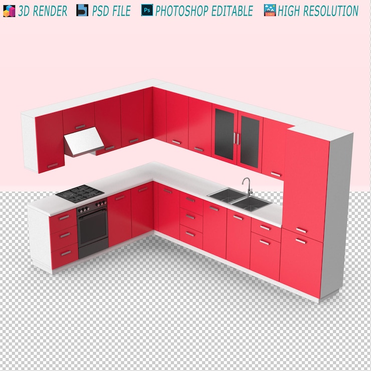 Modern PSD Kitchen Design Template