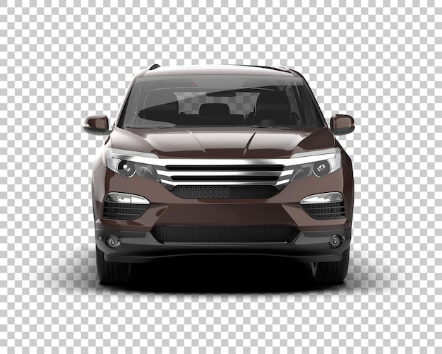 modern suv isolated on background 3d rendering illustration
