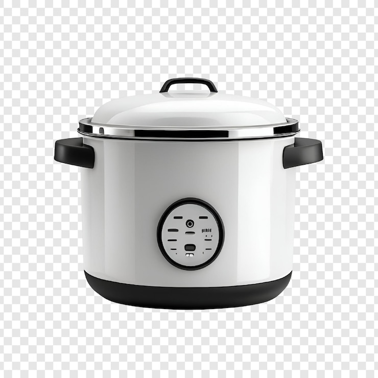 PSD modern white electric rice cooker with stainless steel lid