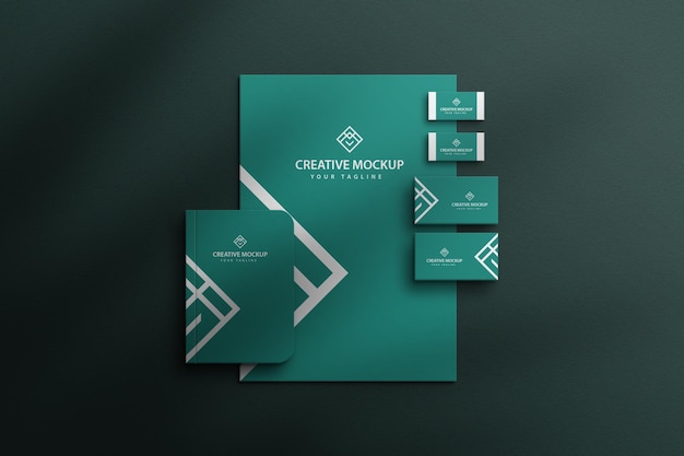 Moderna cancelleria professionale professionale Mockup professionale Psd premium