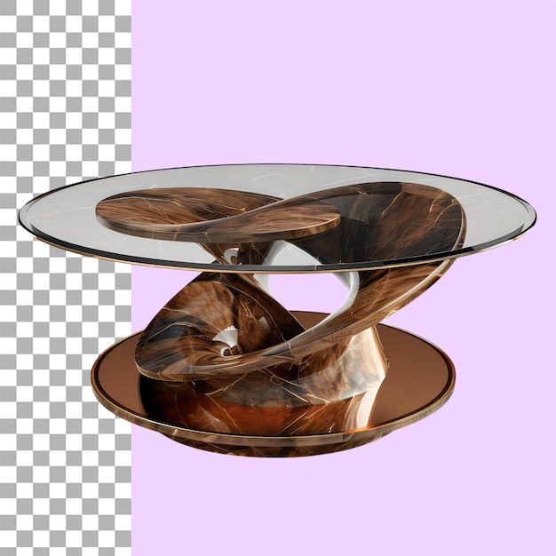 Moderna mesa de café aislada sobre un fondo transparente Quitar png herramienta de pluma de trayectoria de recorte
