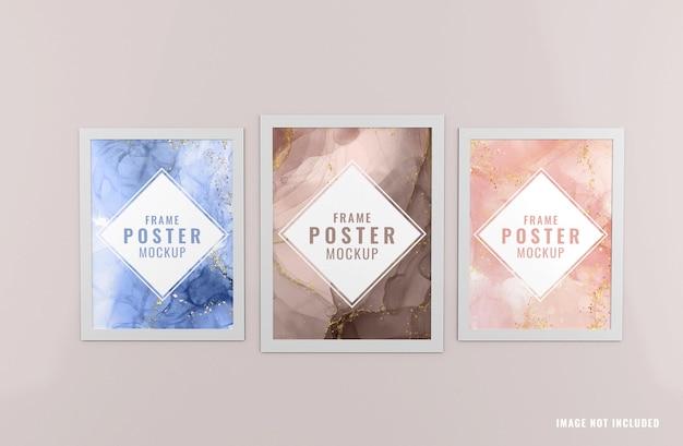 Moderne bilderrahmen poster mockup vorlage