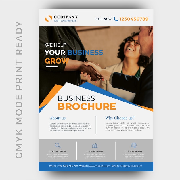 Moderne business-flyer-design-vorlage