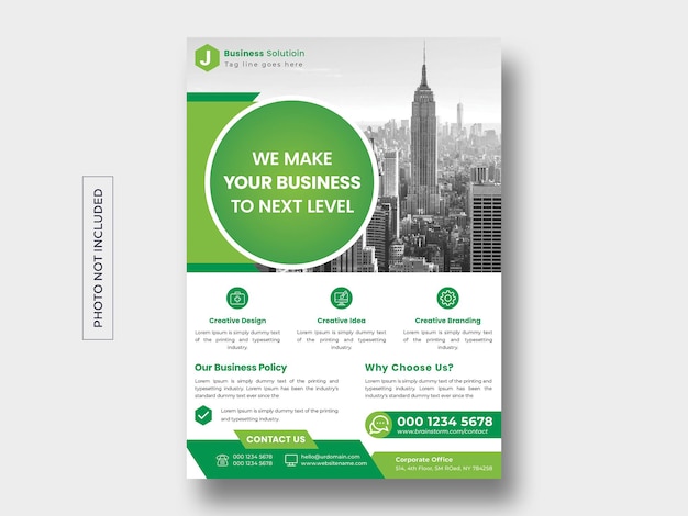 Moderne Business-Flyer-Vorlage