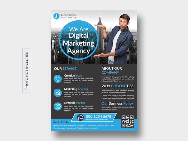 PSD moderne business-flyer-vorlage