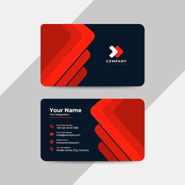 Moderne créative modèle de carte de visite professionnelle