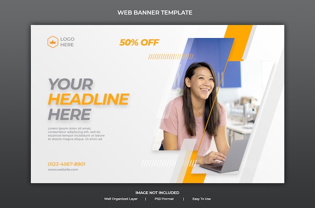 Moderne dynamische Web-Banner-Vorlage