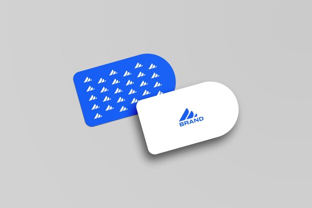 Moderne Halbkreis-Visitenkartenvorlage für einzigartiges Branding