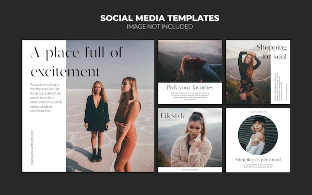 PSD moderne instagram social media post-vorlagen