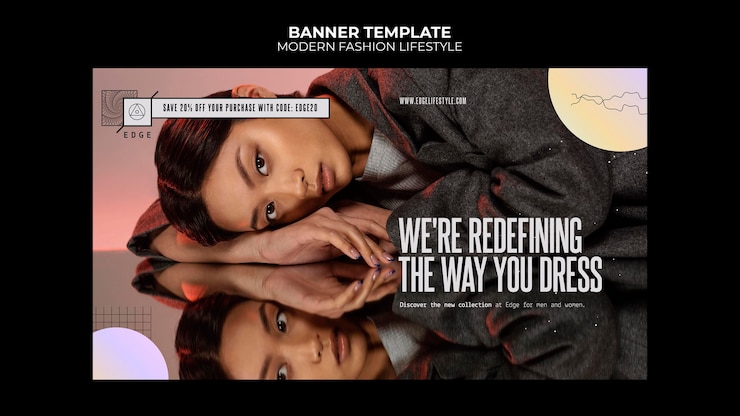 PSD moderne mode lifestyle banner vorlage